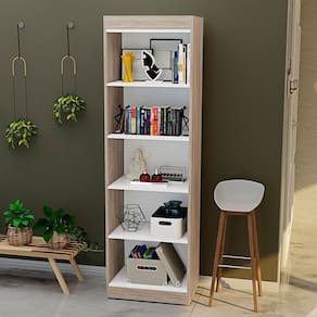 Estante para Livros Multiuso Livreiro Organizador Carvalho
