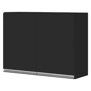 Armário De Parede 80cm Com 02 Portas 100% Mdf Preto
