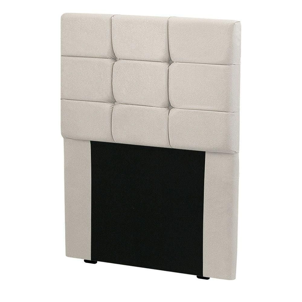 Cabeceira Cama Box Solteiro 0.90 Julia Shop Das Cabeceiras Bege Marfim