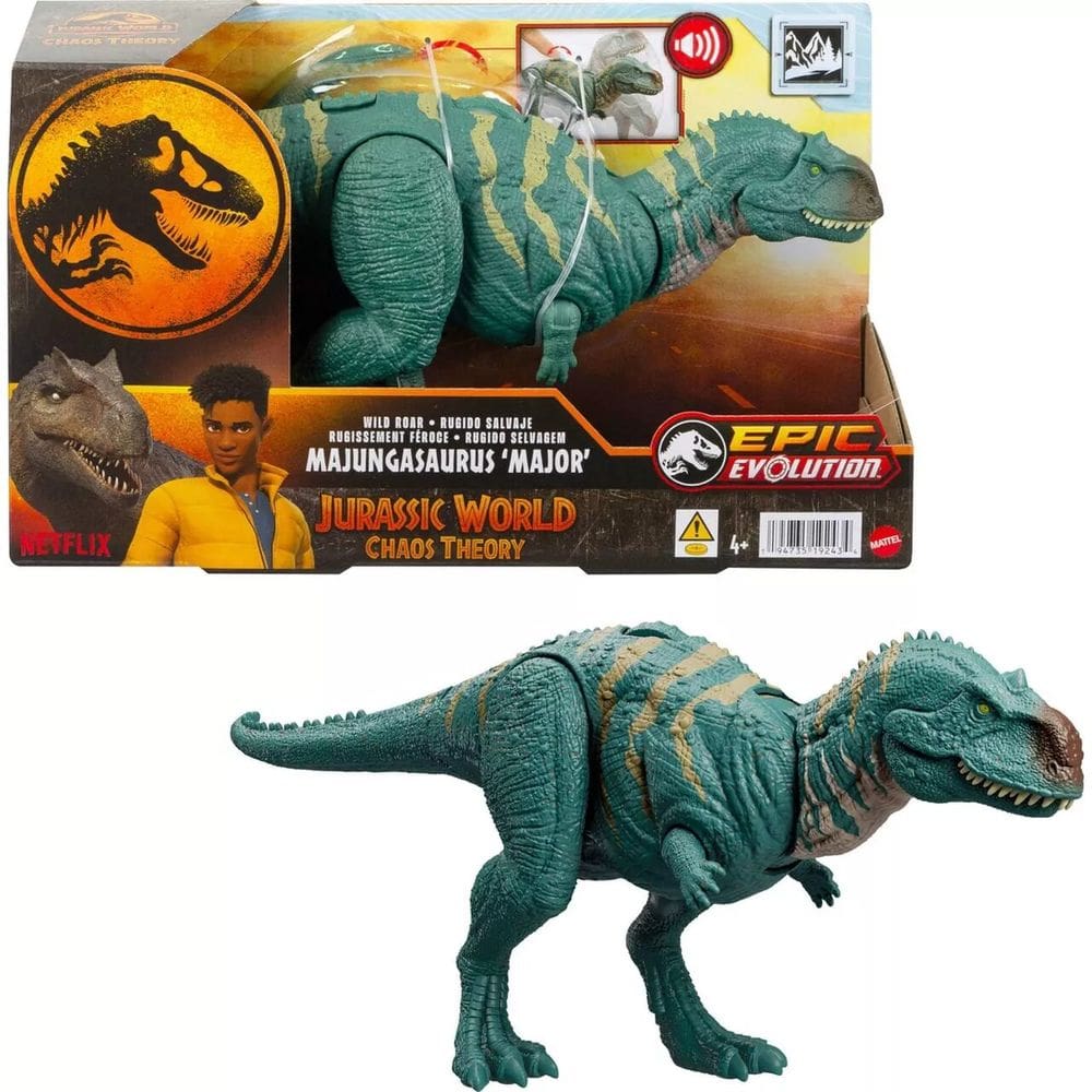 Boneco Majungasaurus Rugido Feroz Jurassic World - Mattel