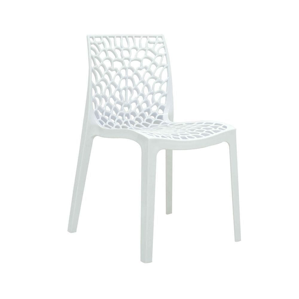 Cadeira Gruvyer Sala De Jantar Branco - D`rossi