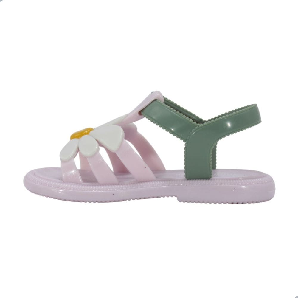 Sandália Mini Melissa Hip Bloomy Infantil Rosa
