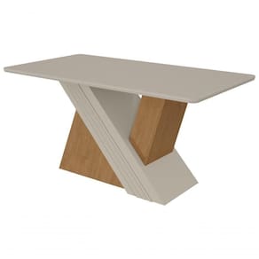 Mesa De Jantar Lopas 1,70 Venus Amendoa Clean/off White