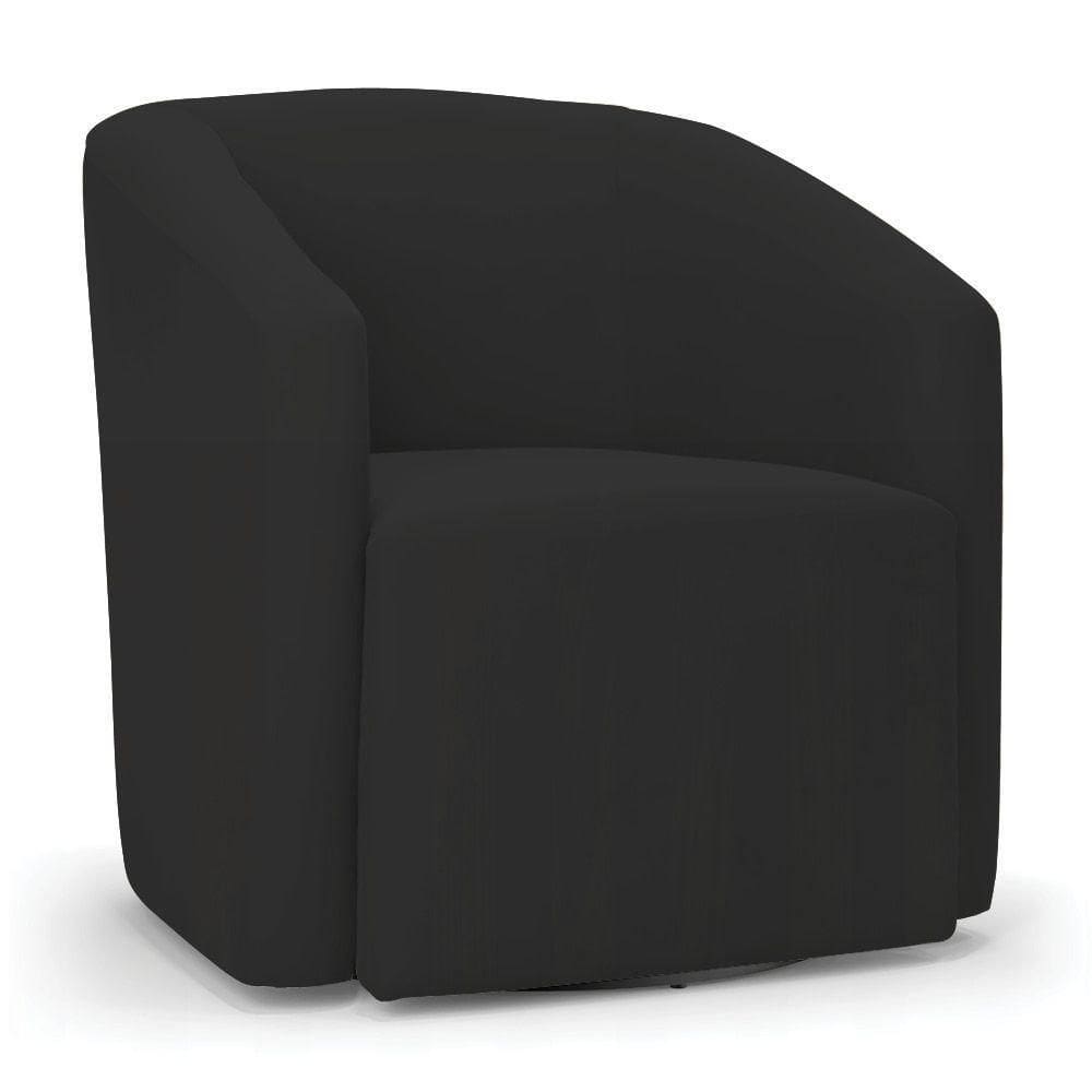 Poltrona Stella Max Veludo Base Giratória - D`rossi Cor Preto