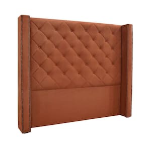 Cabeceira Cama Box Queen 160cm E Recamier Vicenza Veludo S04 - D`rossi Cor Cobre