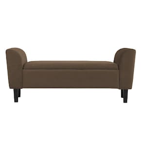 Recamier Bau Malibu 1,60m Suede Marrom - Inova Decor