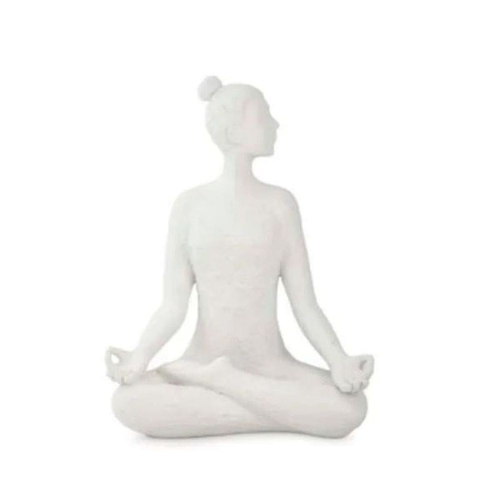 Escultura Yoga Posição de Lótus 18522 30x22x15,5cm Mart