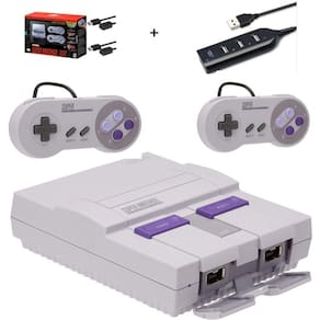 Consola de jogos Classic Super NS com 21 jogos e acessórios