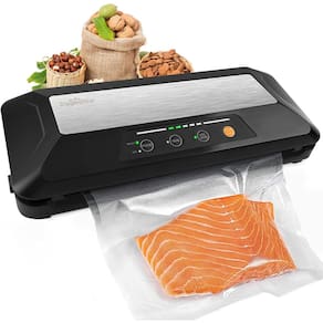 Máquina seladora de alimentos a vácuo 110W com recipiente VS6603