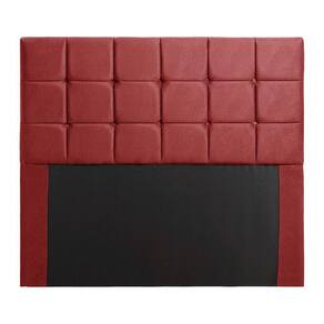 Cabeceira Julia 1,40 Casal Veludo Shop Das Cabeceiras Vermelho
