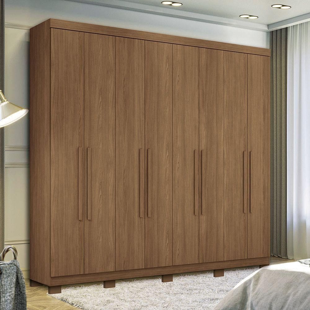 Guarda Roupa 8 Pt E 4 Gv Com Pés Master New Santos Andirá Jatoba