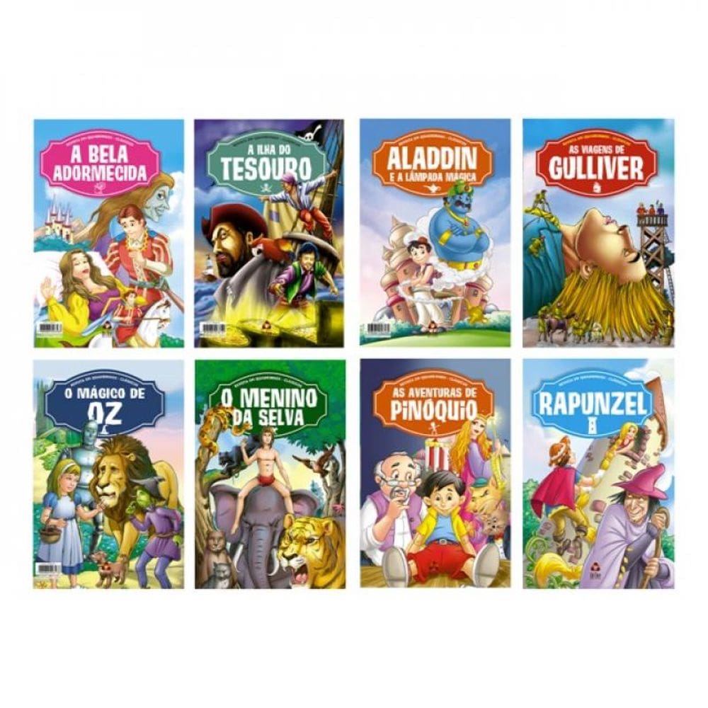 Combo Quadrinhos Contos Clássicos - Kit Com 4 Quadrinhos
