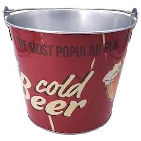 Balde de Cerveja em Metal Com Abridores Lateral Cold Dynasty