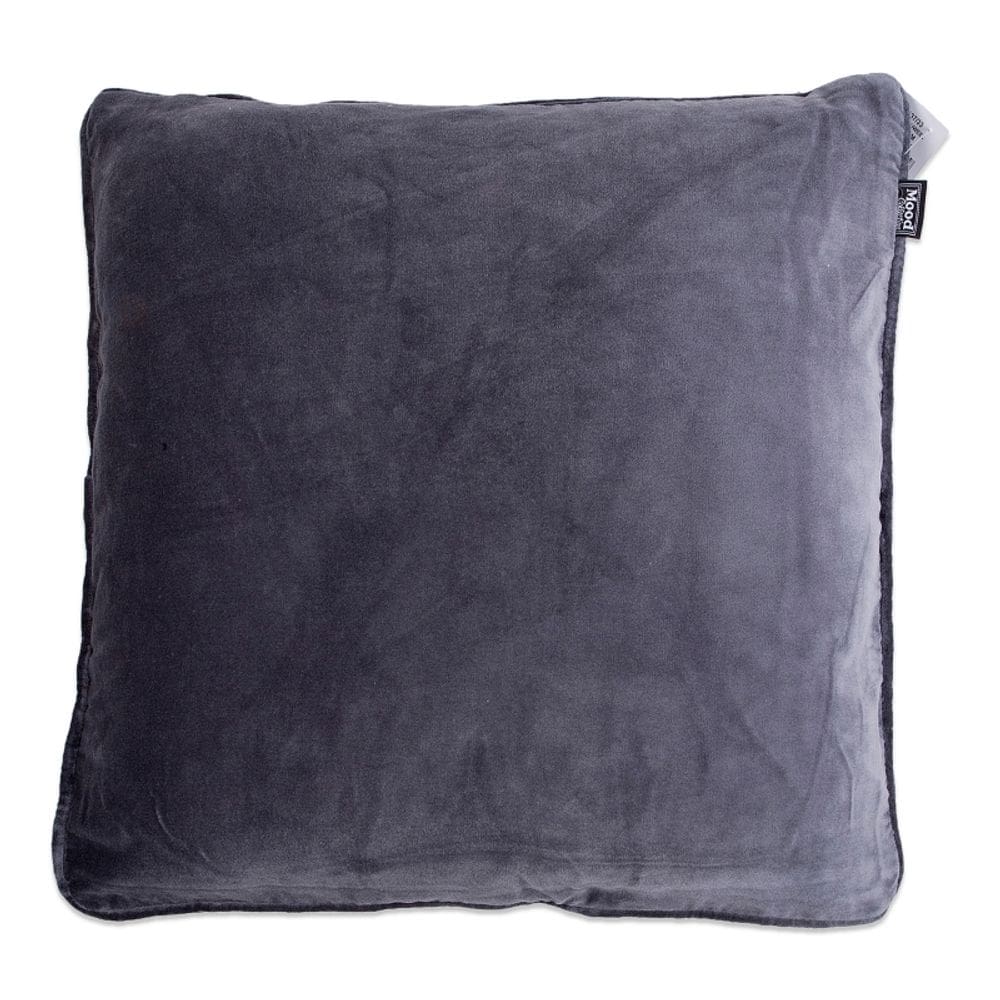 Almofada Mallorca Velvet Grey 50x50cm com enchimento e fecho