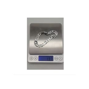 Pulseira em prata 925 estilo Cartier italiano para homens 21cm