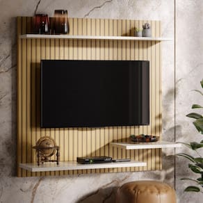 Painel Suporte Para Tv 32 Polegadas Ripado Smart Plus Madri