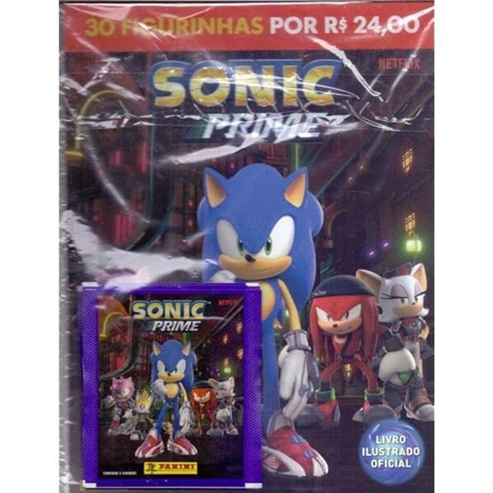 Sonic Blister Cartela com 6 Envelopes - Panini