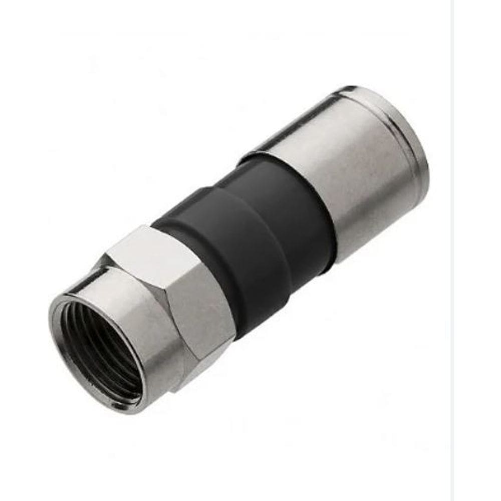 Kit Com 10 Conector F De Compressão Rg-6