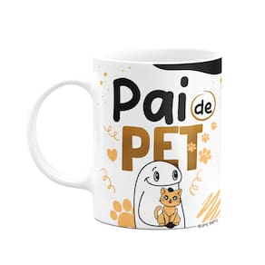Caneca Flork Dia dos Pais - Pai de pet gato