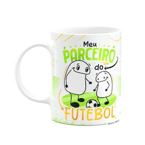 Caneca Flork Dia dos Pais - Meu parceiro do futebol