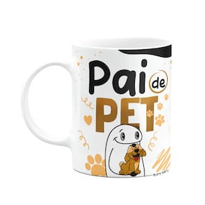 Caneca Flork Dia dos Pais - Pai de pet cachorro