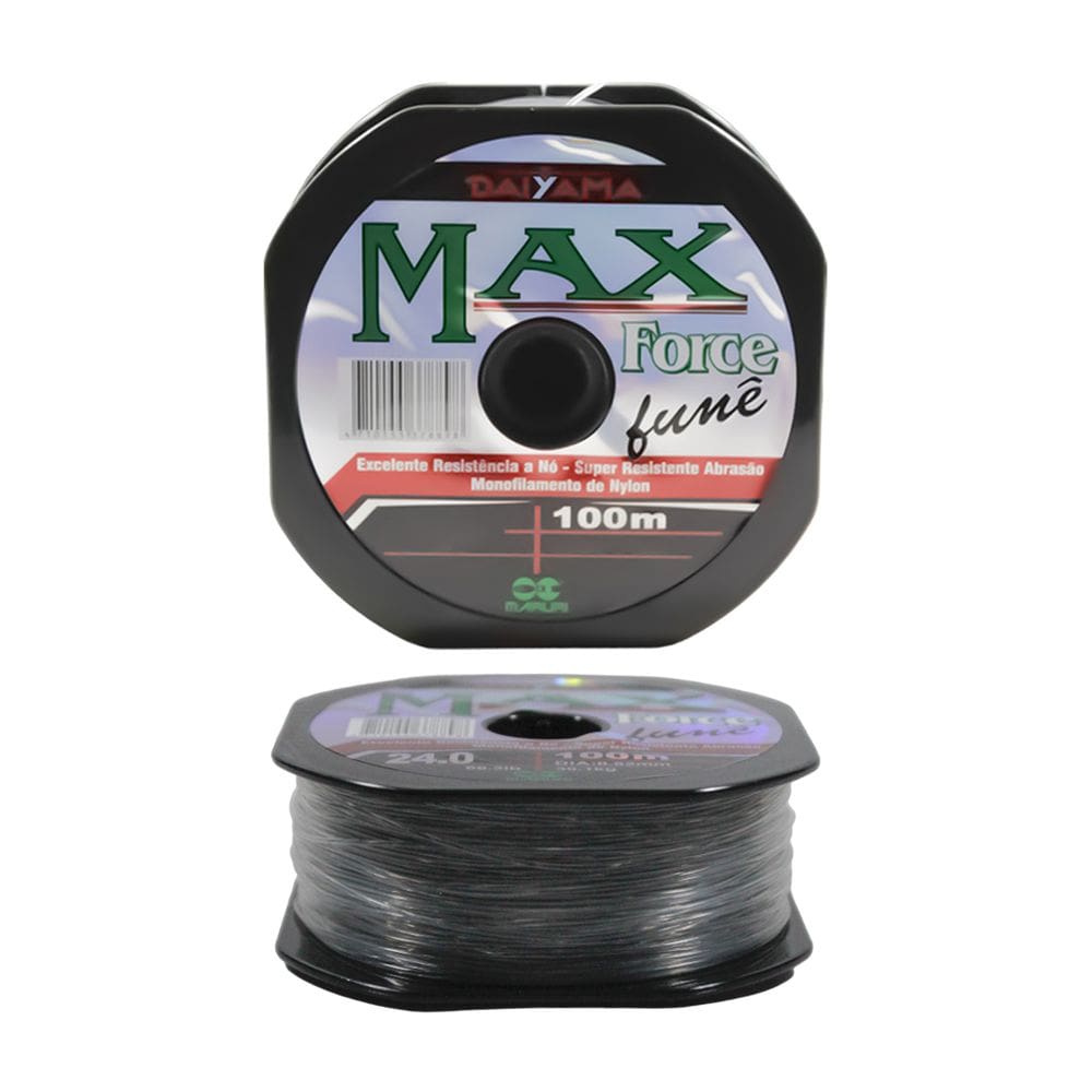 Linha Pesca Daiyama Maruri Max Force Mono Fume 100m n26 0,85mm 165Lbs 75kg