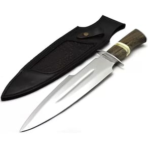 Faca Custom Aço Alemão Forjada Javalizeira, - 11 pol.