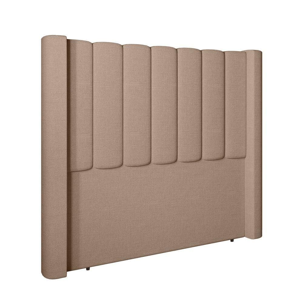 Cabeceira Para Cama Box Casal 140 Cm Rania Linho Bege I02 - D`rossi