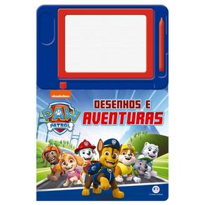 Livro Patrulha Canina Desenhos e Aventuras Lousa Mágica