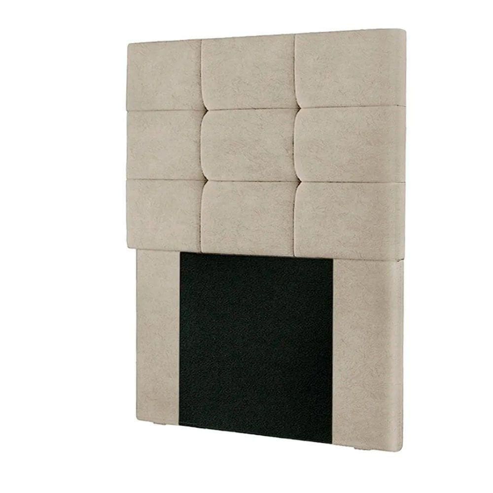 Cabeceira Estofada Cama Box 90cm Julia Shop Das Cabeceiras Bege
