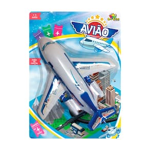 Avião Pullbakc Art Brinq de Fricção 3+ Anos 1 Unidade