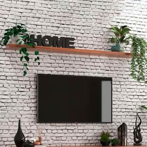 Prateleira 150cm Mdf Nogal Dallas - On Móveis