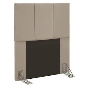 Cabeceira Solteiro 0,90m Genebra Suede - Pallazio Cor Bege