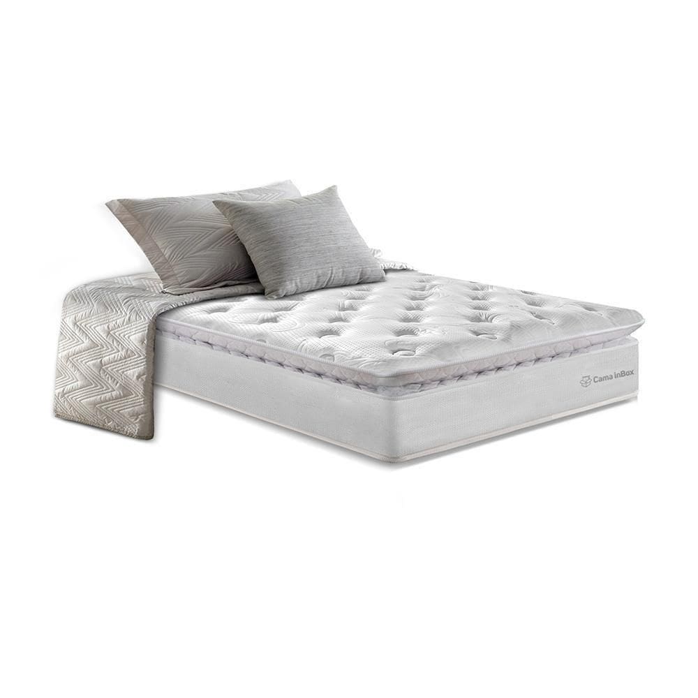 Colchão Solteiro Molas Ensacadas 88x188 Cama Inbox Confort Snow