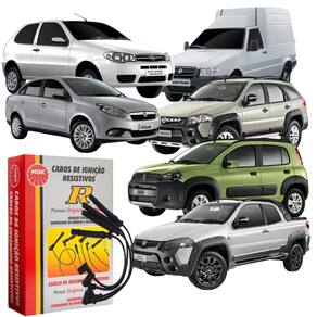Jogo Cabo De Vela Ngk Fiat - Palio 1.0 1.5 96 97 98 99 2000