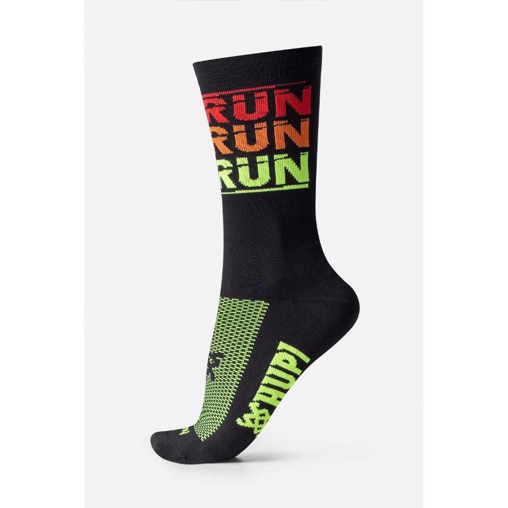 Meia HUPI Run Run Run Preto