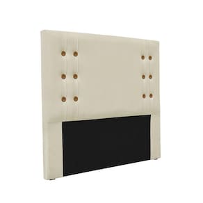 Cabeceira Cama Box Solteiro 90cm E Recamier Gênova Veludo Bege S04 - D`rossi
