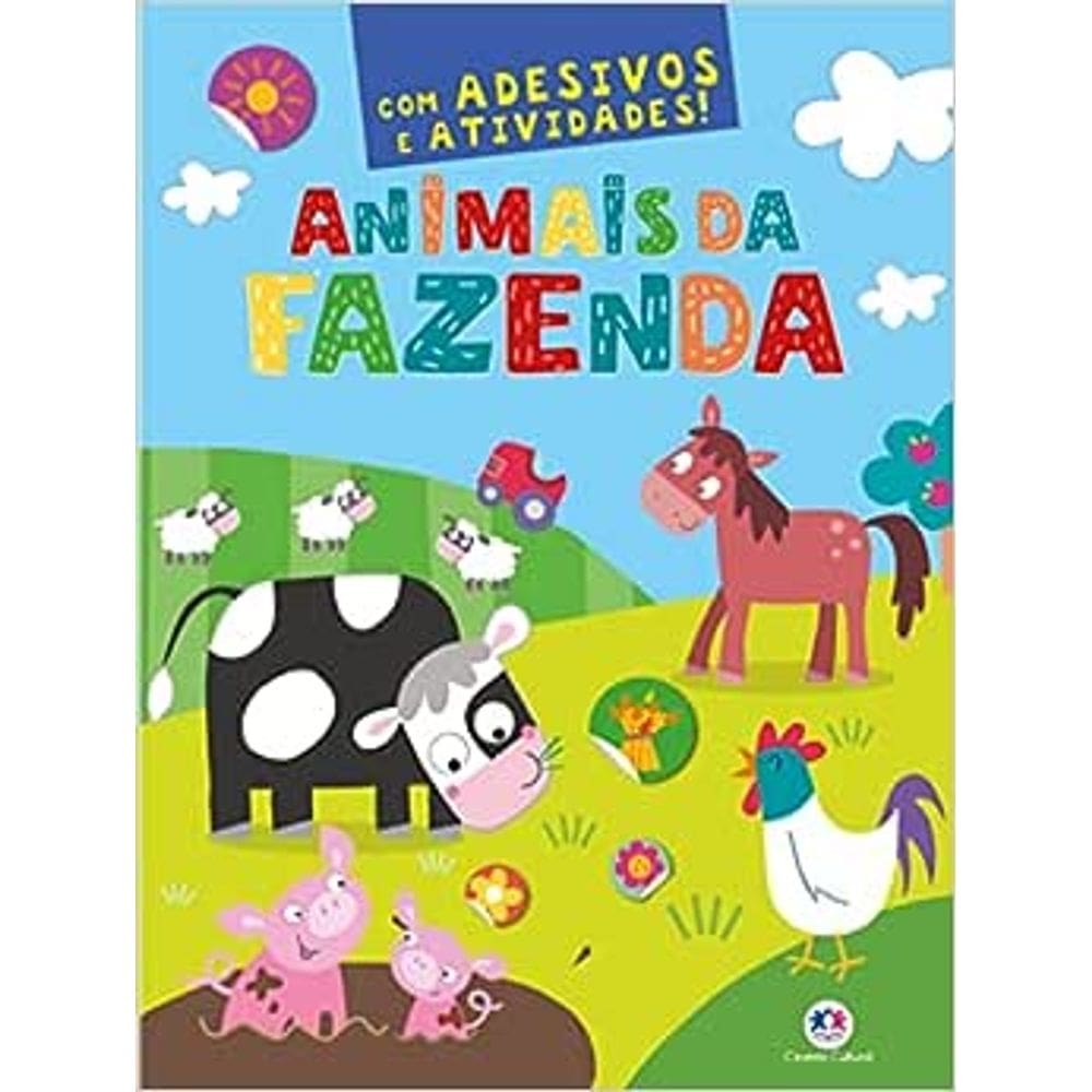 Animais Da Fazenda - Com Adesivos E Atividades