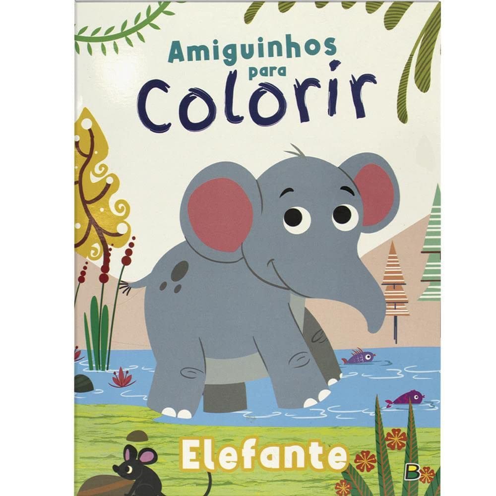 Amiguinhos Para Colorir - Elefante