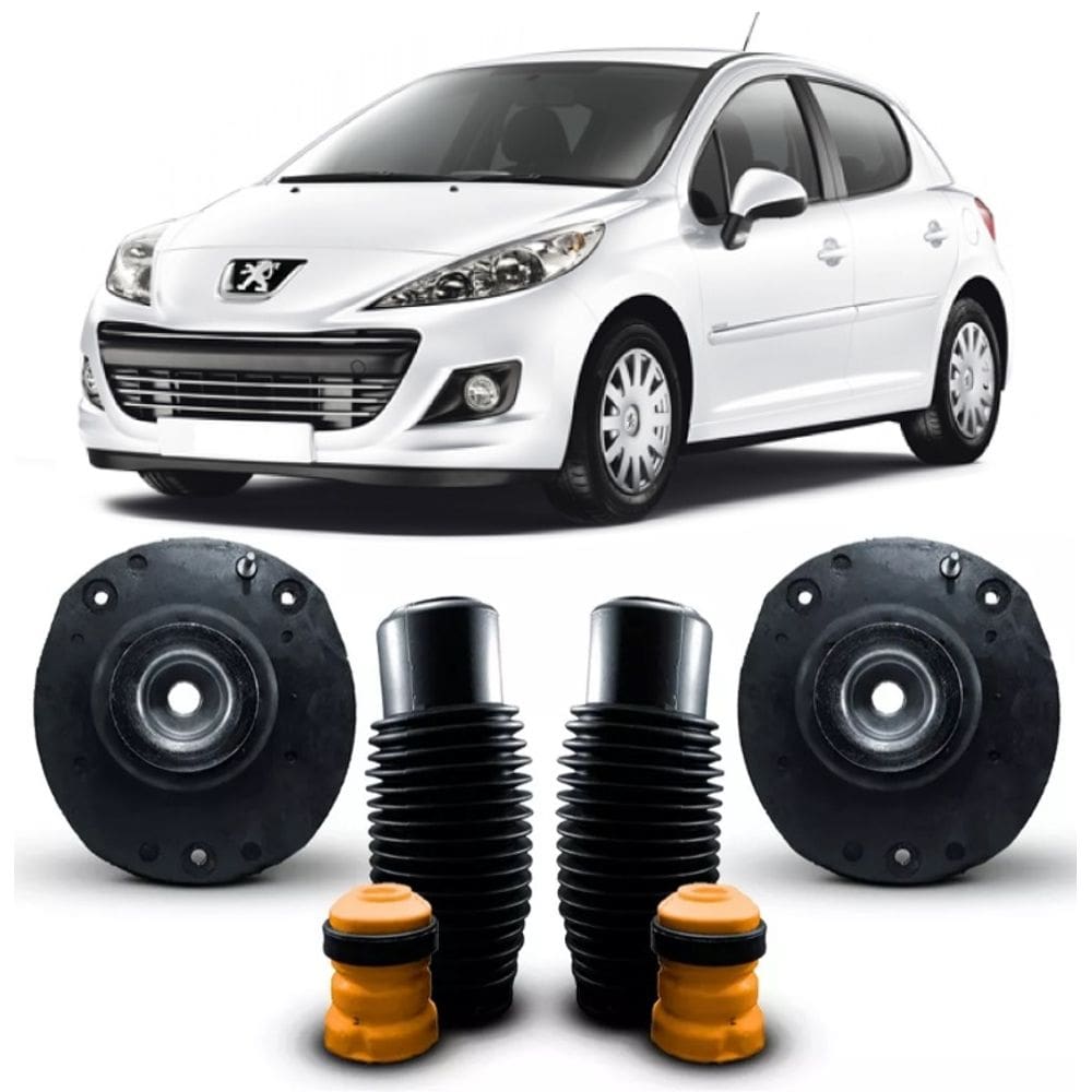 Kit Coxim Batente Coifa Dianteiro Peugeot 206 207 Sw Hoggar