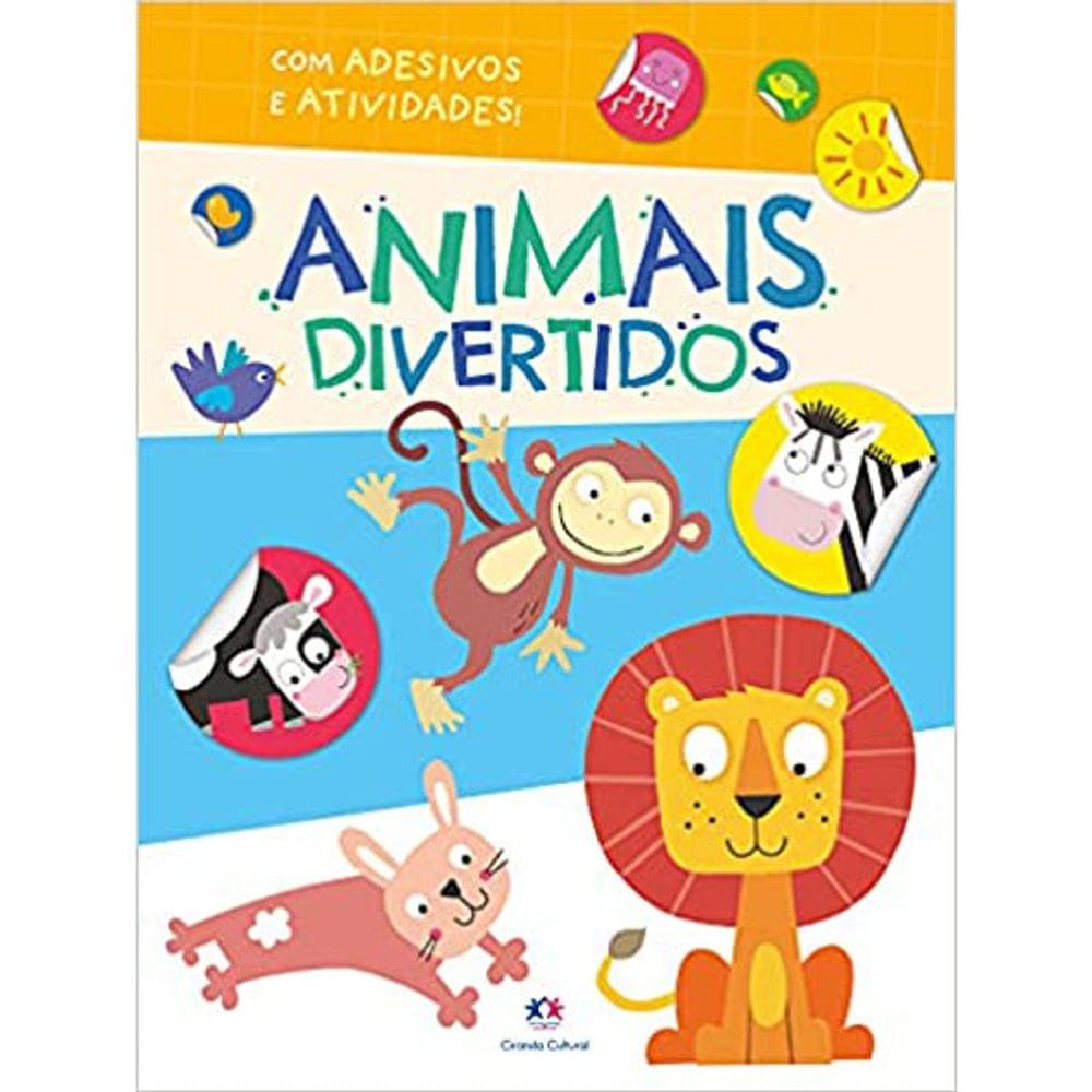 Animais Divertidos - Com Adesivos E Atividades