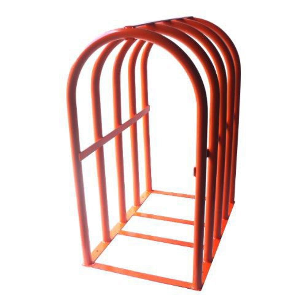 Gaiola Grade Para Inflar Pneus Com Segurança Laranja