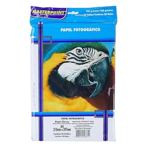 Papel Fotográfico A4 Glossy 50 Folhas Branco - Masterprint
