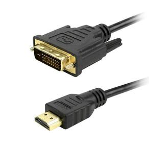 Cabo Conversor HDMI para DVI - 1,8 metros - 24+1 Pinos (HDMI M X DVI M)