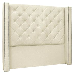 Cabeceira Casal Cama Box 140cm Louise S06 Linho Pérola - Mpozenato