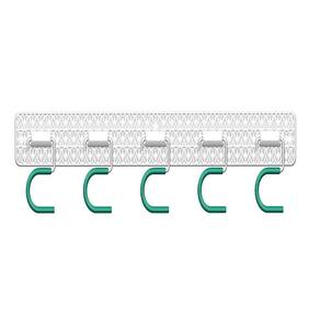 Suporte Vassoura KIT Tool 5 Ganchos Secalux 221010