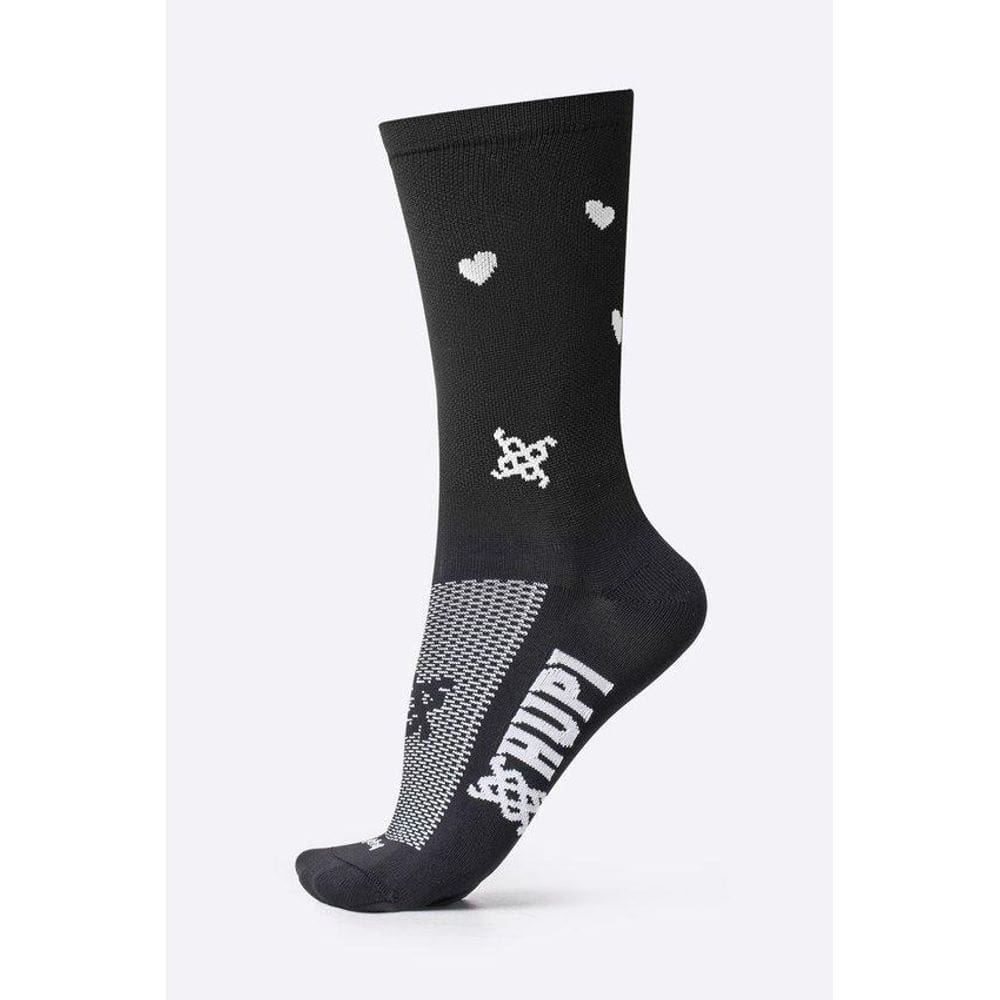 Meia HUPI Small Heart Preto LT (34-38)
