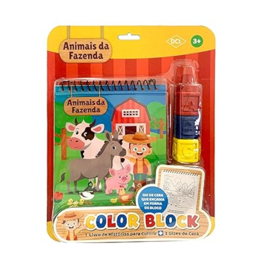 Color Block - Animais da fazenda