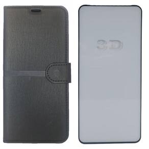 Kit Capa Carteira Compatível Com Motorola G52 + Película 3D
