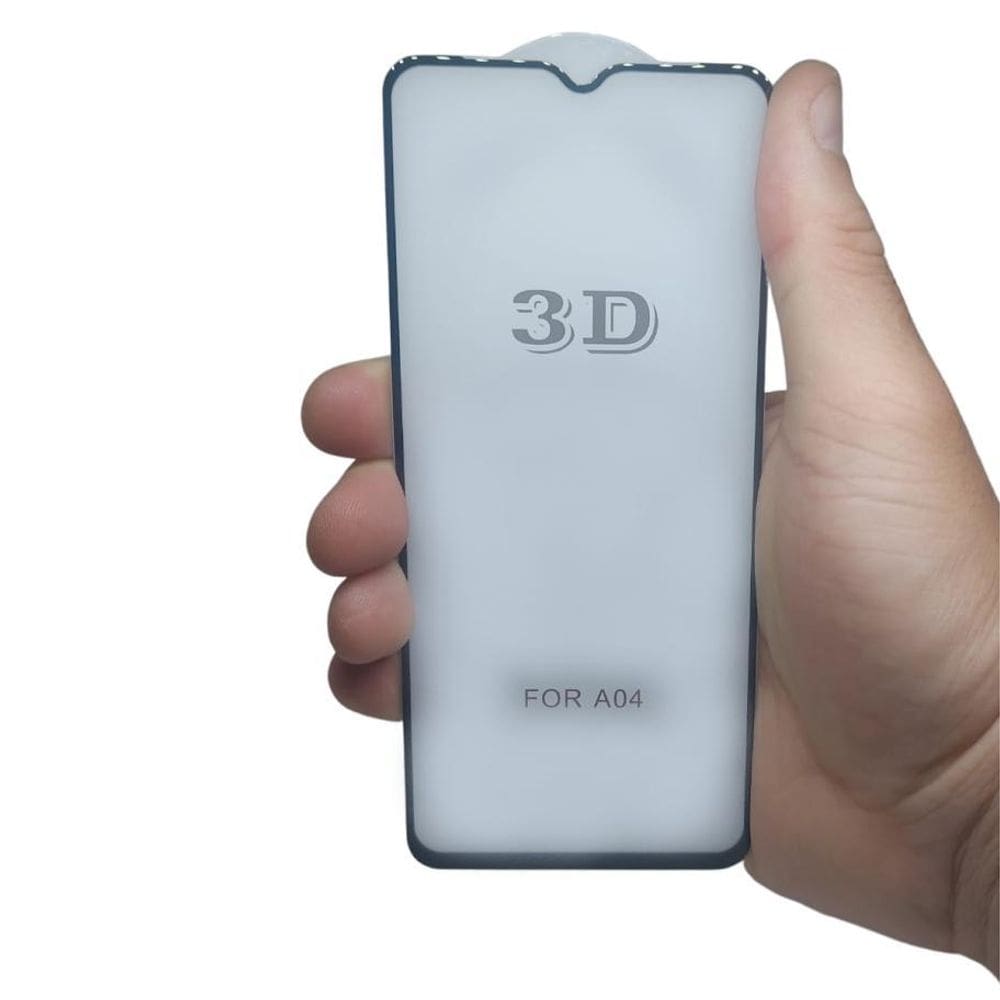 Película De Vidro 3D Compatível Com Samsung A04 Tela De 6.5